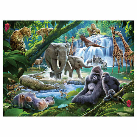 Ravensburger puslespil jungle dyr - puslespil - 100 brikker