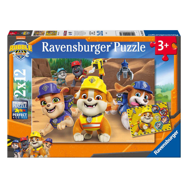 Ravensburger puslespil pote patrulje murbrokker besætning - 2x12 stykker pap.