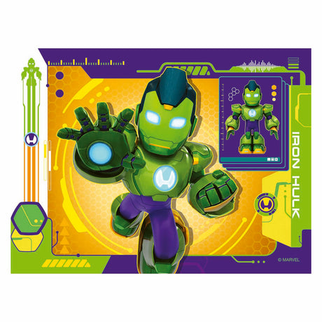 Ravensburger puslespil iron man og hans fantastiske venner - 4 puslespil