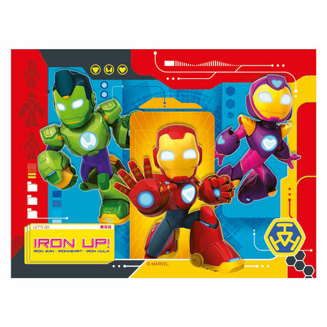 Ravensburger puslespil iron man og hans fantastiske venner - 4 puslespil
