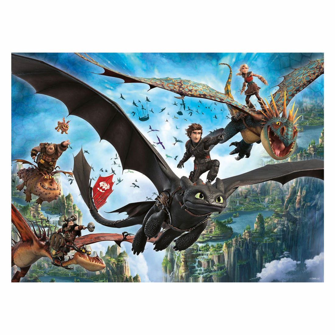 Ravensburger puslespil drager og helte - 150 stk. xxl