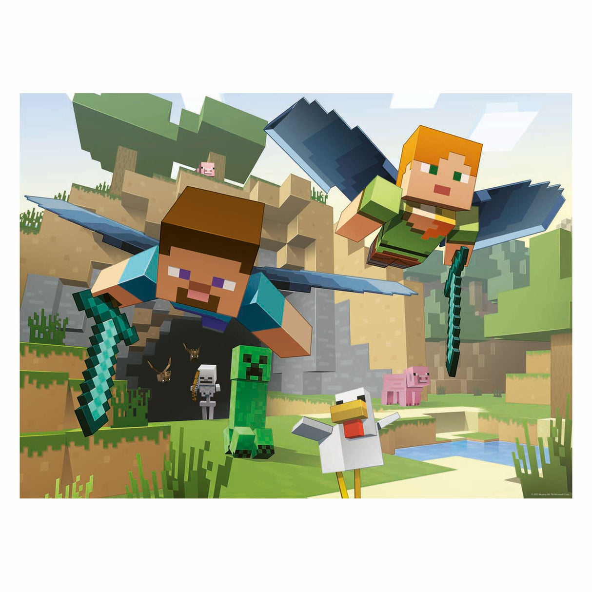 Ravensburger puslespil minecraft adventure 200 xl stykker børn.