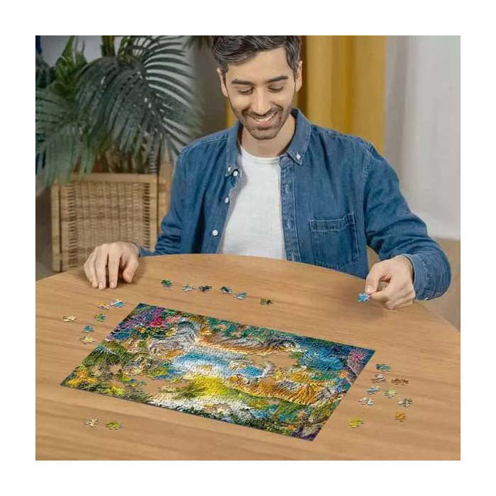 Ravensburger puslespil tigre i oasen - 500 brikker puslespil.