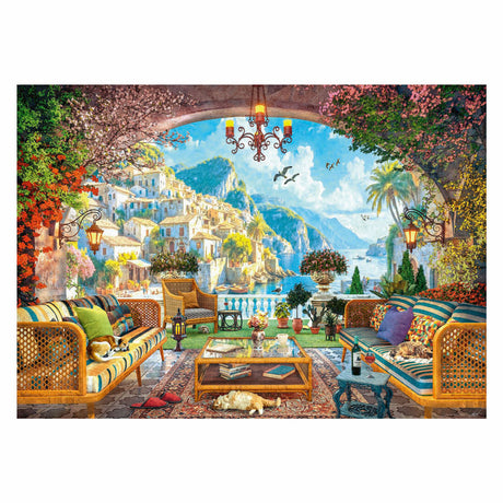 Ravensburger puslespil Middelhavet terrasseudsigt - 1000 stk.