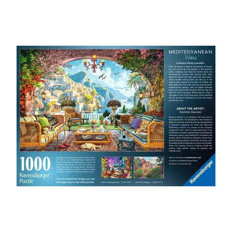 Ravensburger puslespil Middelhavet terrasseudsigt - 1000 stk.