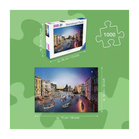 Ravensburger puslespil Venedig dag til nat 1000 brikker