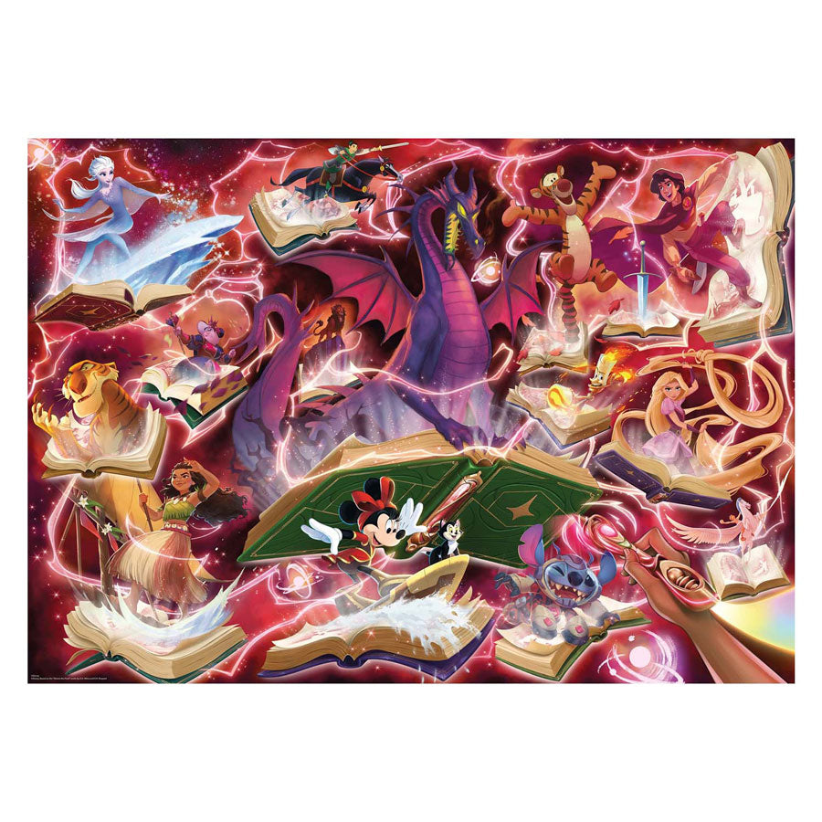 Ravensburger disney lorcana puslespil glimmer af riget: rubin (1000 brikker) puslespil