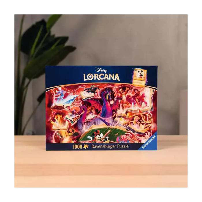Ravensburger disney lorcana puslespil glimmer af riget: rubin (1000 brikker) puslespil