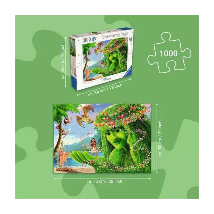 Ravensburger puslespil vaiana 1000 brikker