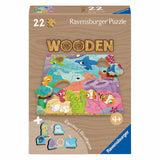 Ravensburger puslespil undervandsdyr i træ - 22 stk.