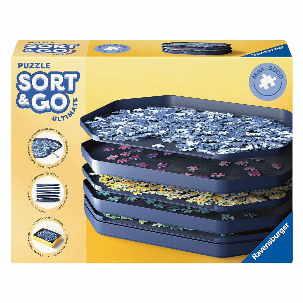 Ravensburger puslespilsorteringssæt premium - puslespilsarrangør - 6-delt.