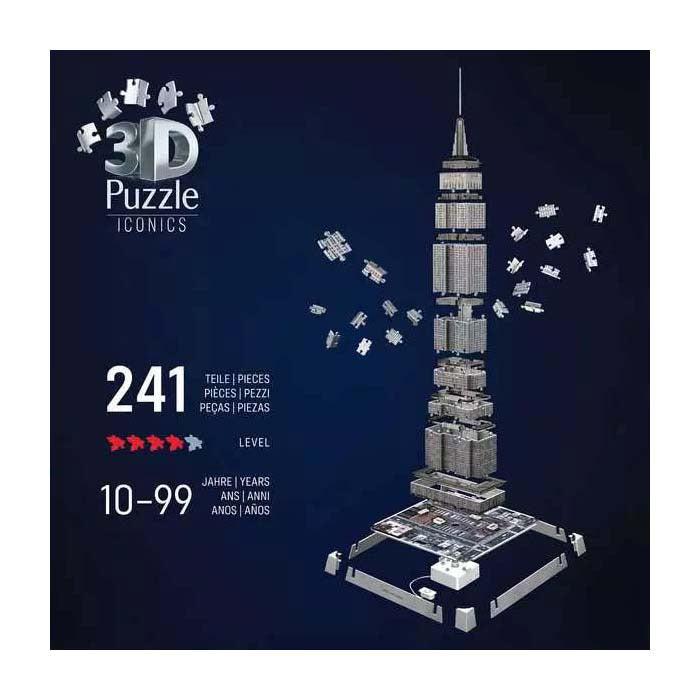 Ravensburger 3D puslespil ikoniske Empire State Building - med lys - 241st.