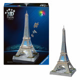Ravensburger 3D puslespil ikoniske Eiffeltårnet - med lys - 243 stk.
