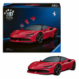 Ravensburger - ikoner: Ferrari SF90 Stradale - 3D puslespil - 108 brikker - byggesæt til børn fra 8 år