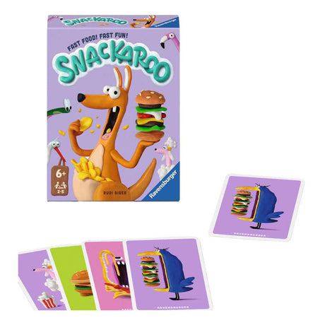 Ravensburger – kaartspel snackaroo – snelheid en geheugen