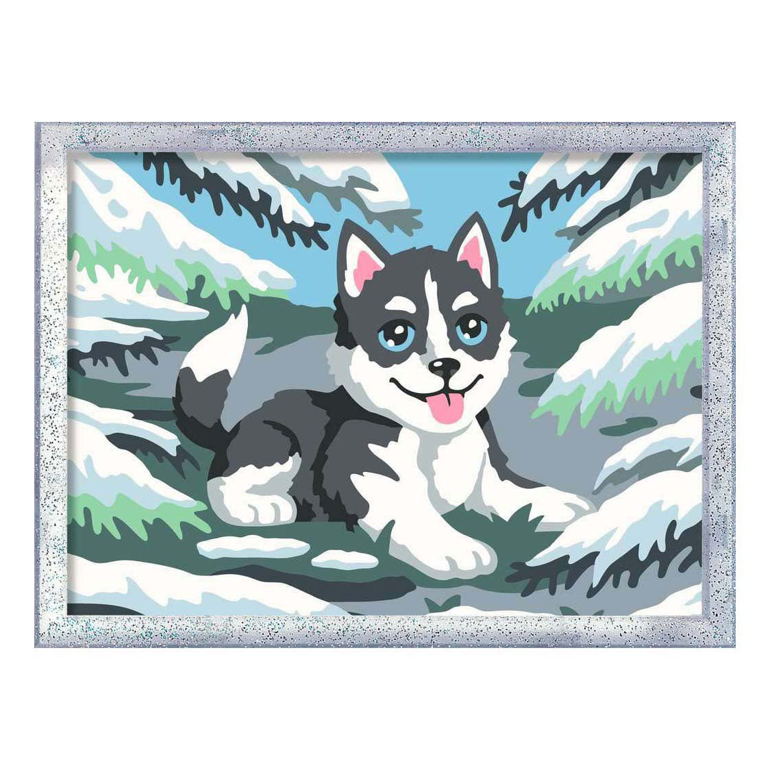 Ravensburger – creart: fræk husky – mal efter tal
