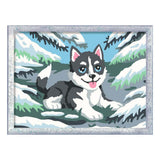 Ravensburger – creart: fræk husky – mal efter tal