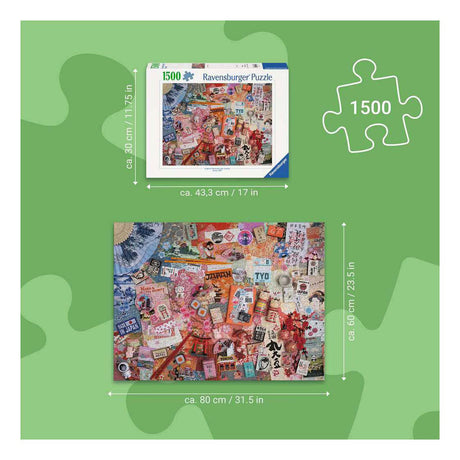 Ravensburger – reis naar tokio – legpuzzel – 1500 stukjes
