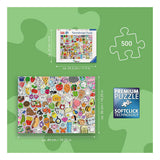 Ravensburger – kawaii – puslespil – 500 brikker