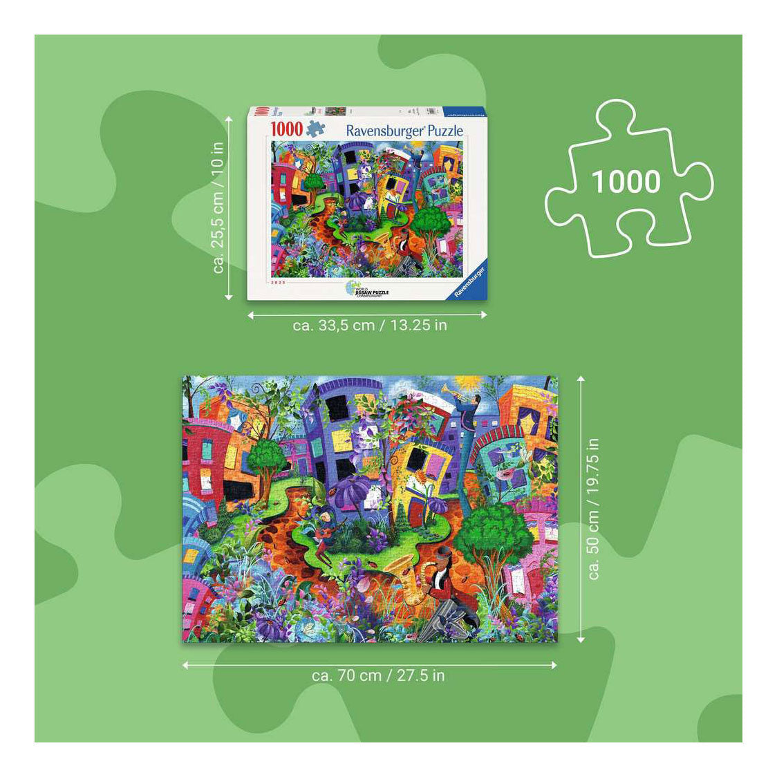 Ravensburger – Marienkaƒâ¤ferweg – puslespil – 1000 brikker