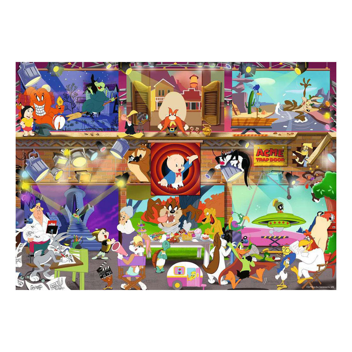 Ravensburger puslespil Looney Tunes Studio - 1000 stk.