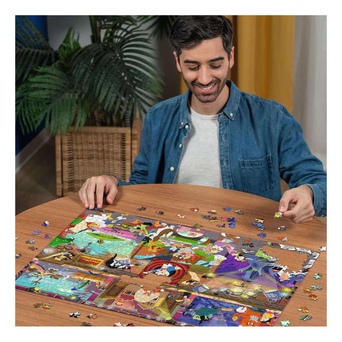 Ravensburger puslespil Looney Tunes Studio - 1000 stk.