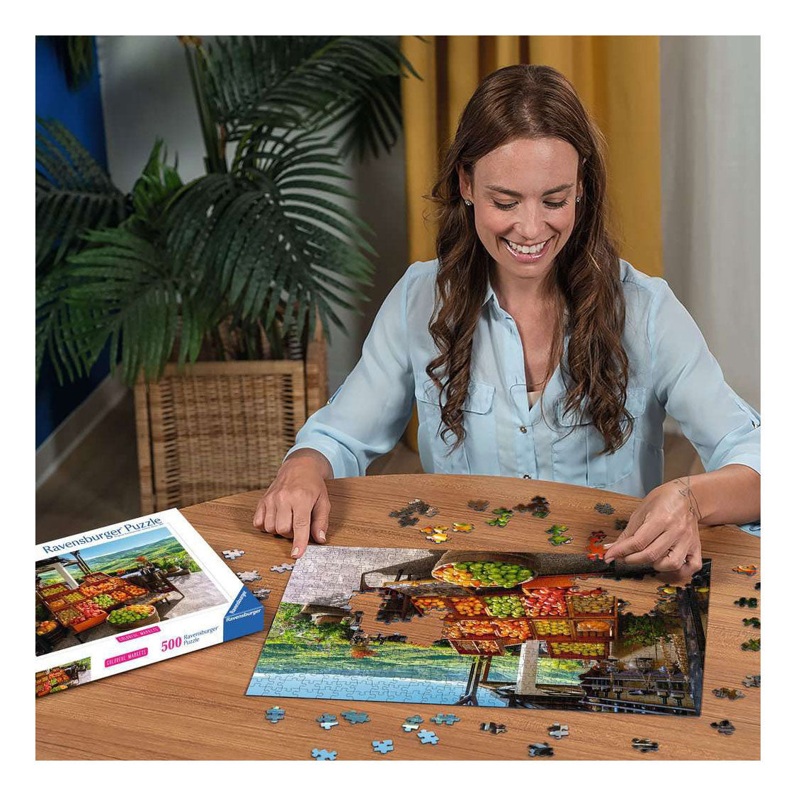 Ravensburger – frugt- og grøntmarked, Kroatien – puslespil – 500 brikker