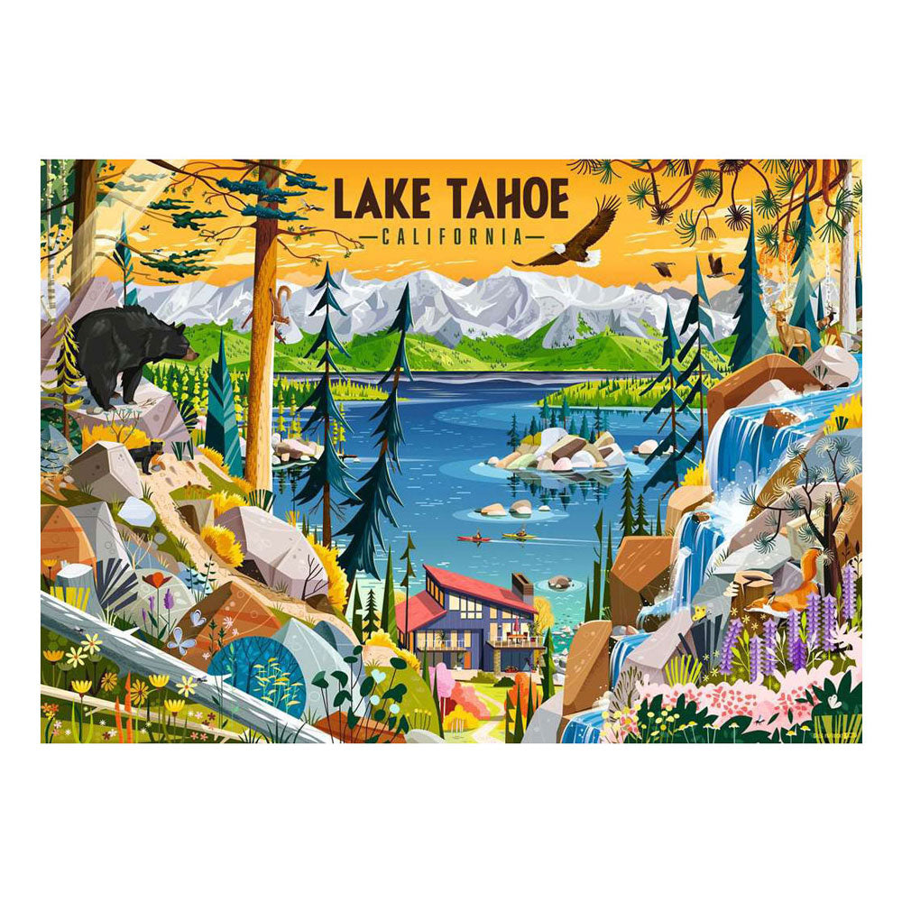 Ravensburger – Sacred Lake Tahoe – puslespil – 1000 brikker