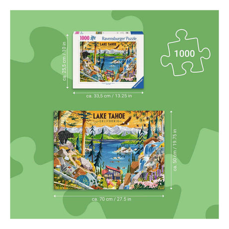 Ravensburger – sacred lake tahoe – legpuzzel – 1000 stukjes