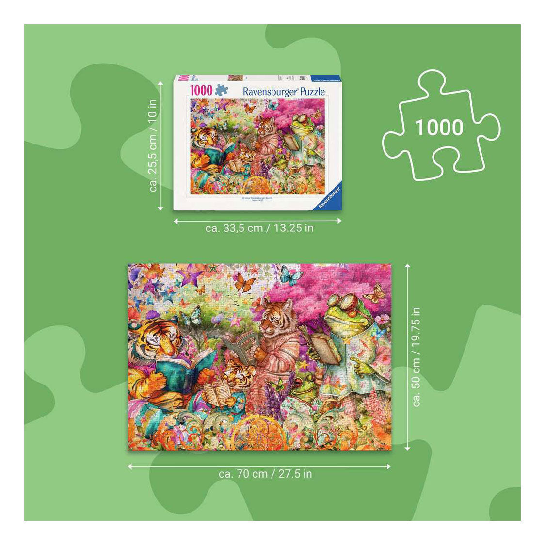 Ravensburger puslespil bogklub 1000 brikker
