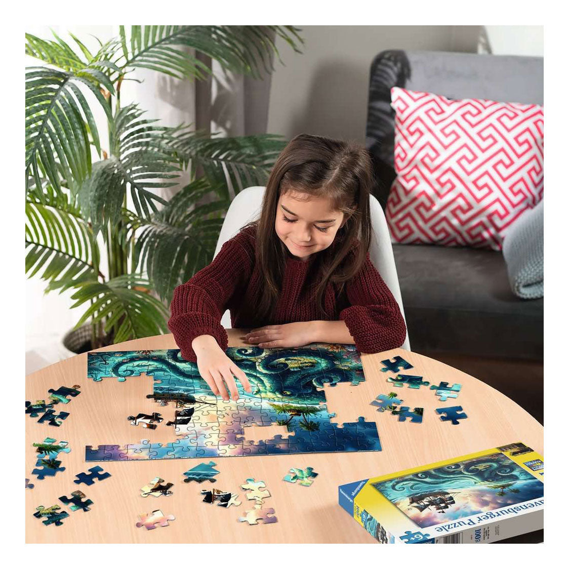 Ravensburger – Krakens skat – børnepuslespil – 100 XXL brikker