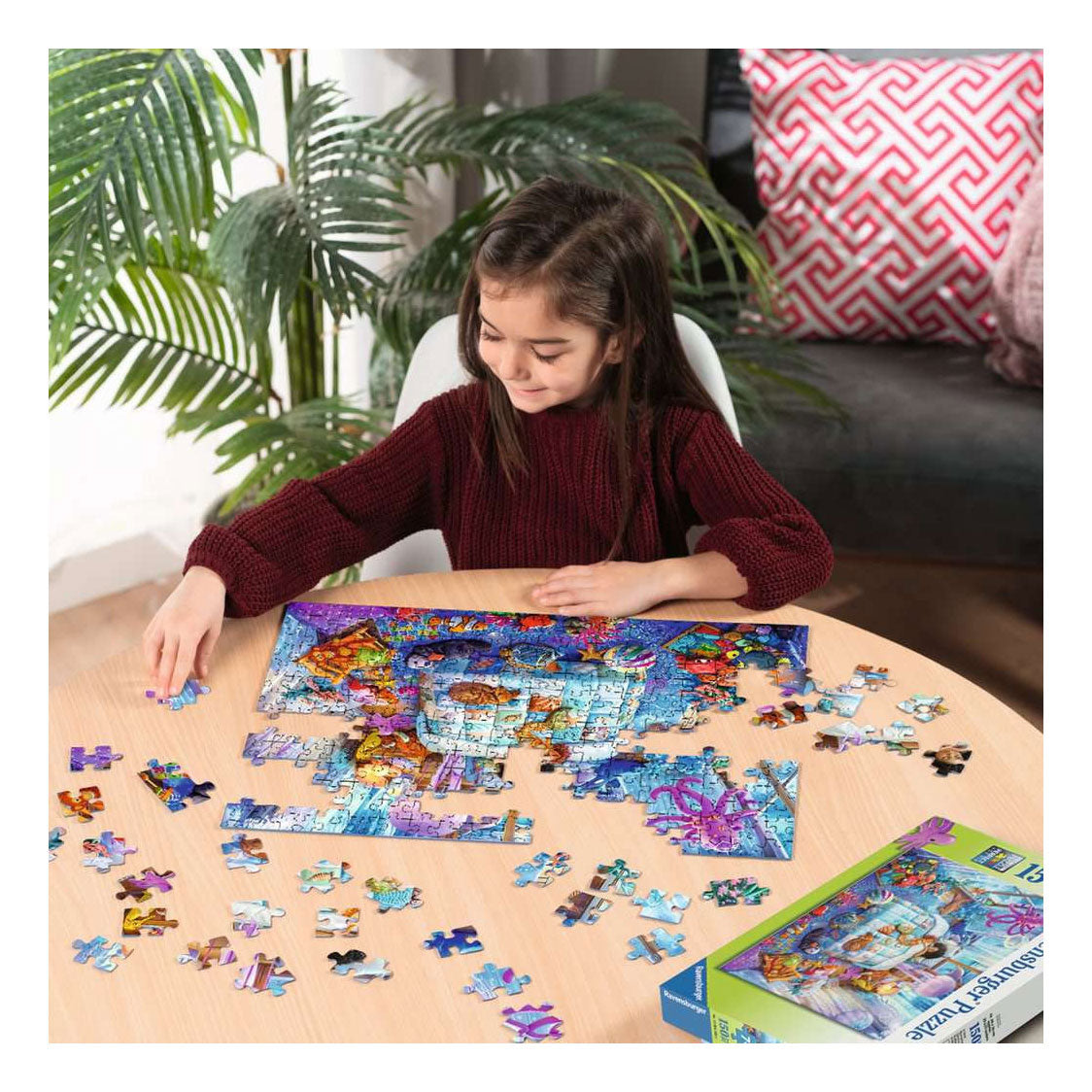 Ravensburger – undervandsdrømme – børnepuslespil – 150 XXL brikker