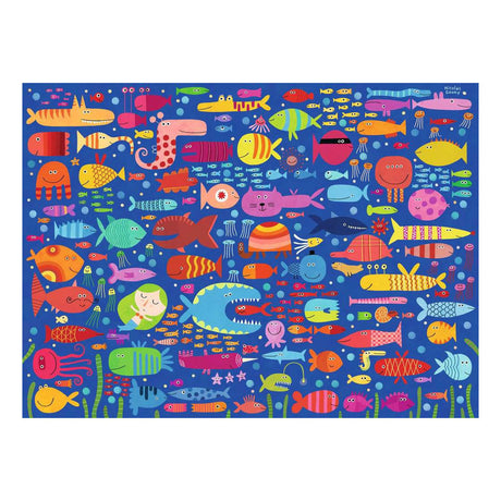 Ravensburger – sjove fiskevenner – børnepuslespil – 100 XXL brikker
