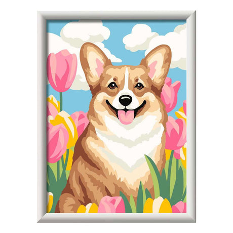 Ravensburger – creart: floral corgi – maleri efter tal