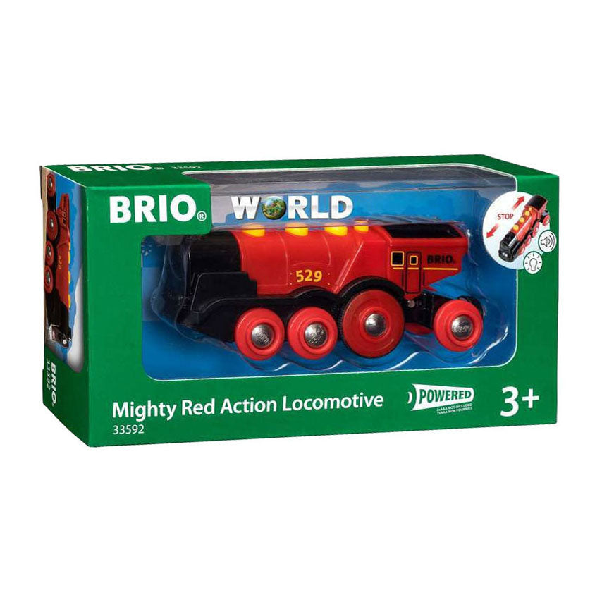Brio rødt batteridrevet lokomotiv - 33592