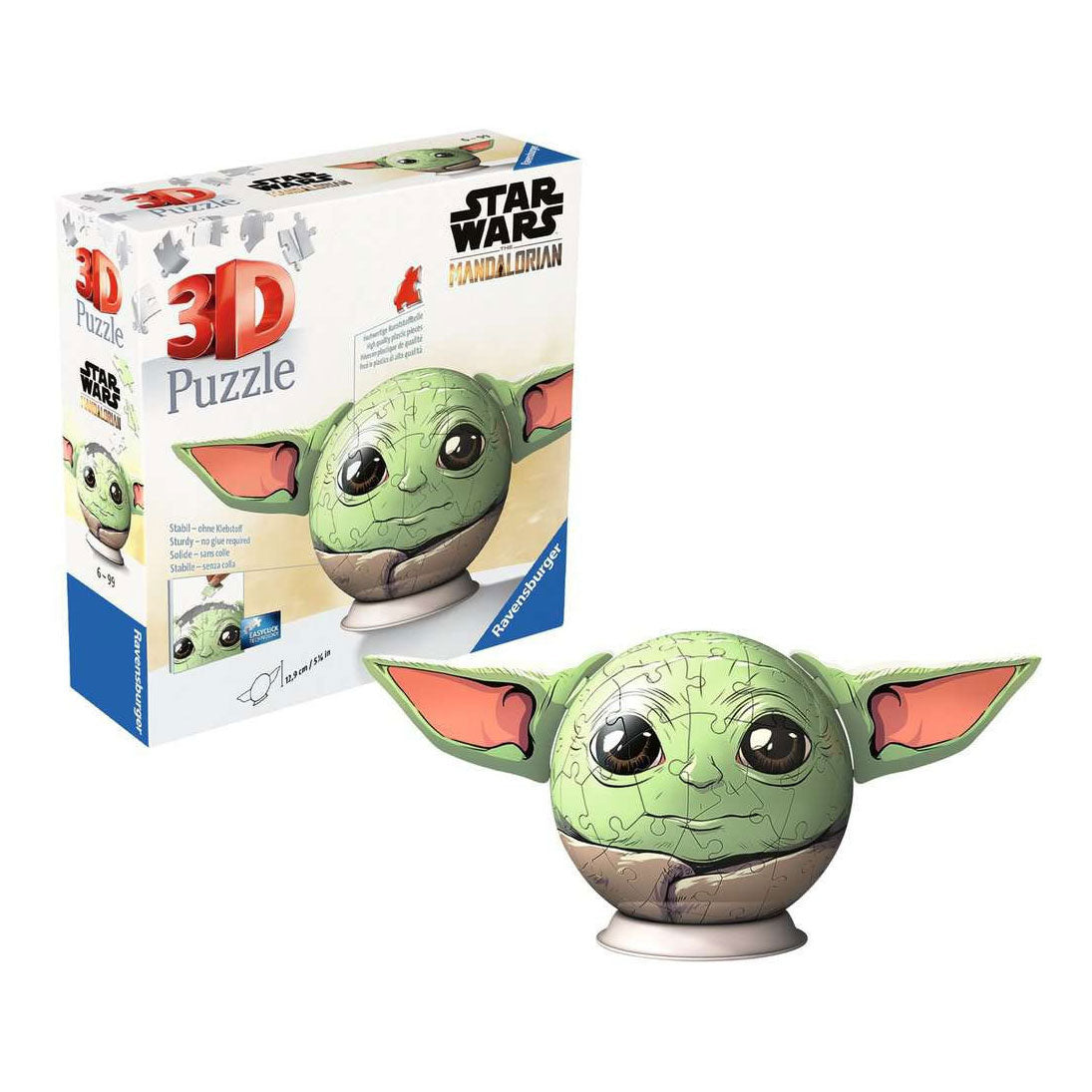 Ravensburger mandalorian grogu med ører - 3d puslespil