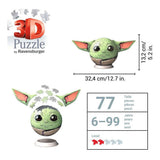 Ravensburger mandalorian grogu med ører - 3d puslespil