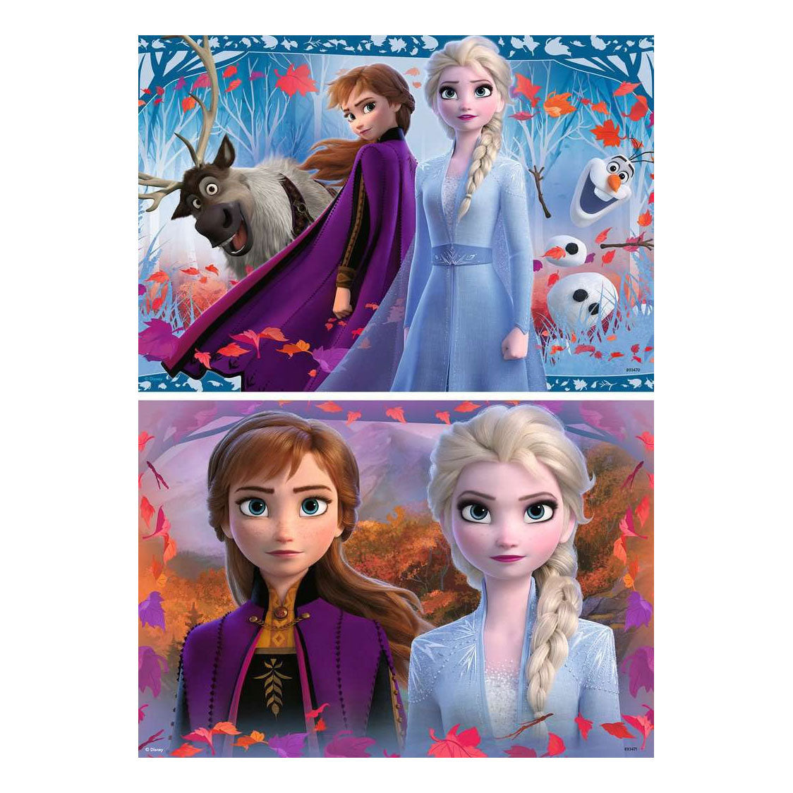 Ravensburger puslespil frosset 2 rejsen ind i de ukendte 2x12 brikker