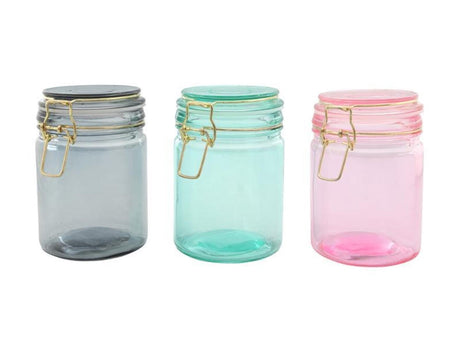 Køkkenværktøj opbevaringskrukke glas 750ml ø10x15cm