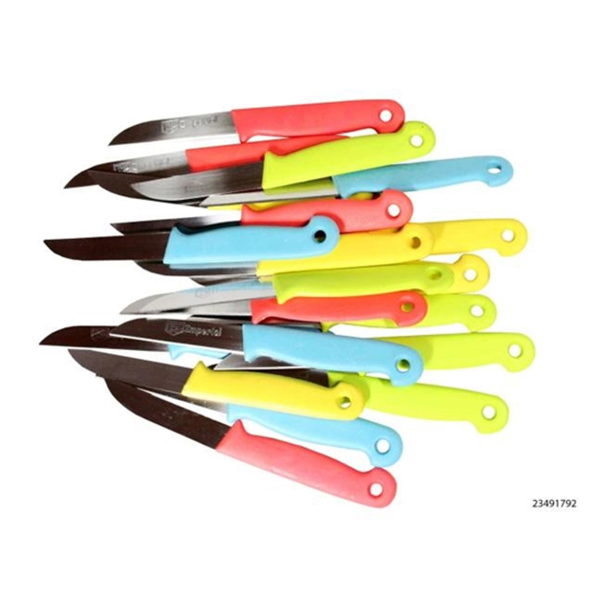 Imperial køkken farvede peeling knive sæt med 5 stykker på karton