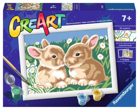 Ravensburger Creart Maleri ved nummer - Fluffy kaniner