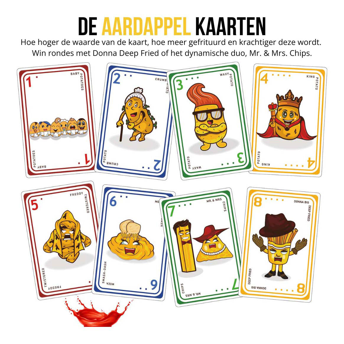 Stegte kartofler kortspil original udgave (nl)