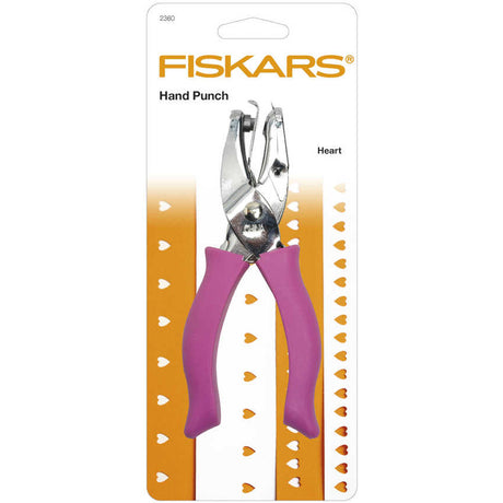 Creativ firma fiskars håndstanse, hjerte, hulstørrelse 5 mm, 1 stk