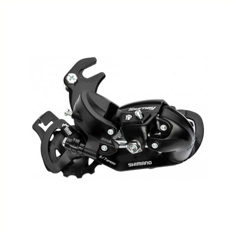 Tourney Ty300 Achter Derailleur 6 7-trins med krog sort
