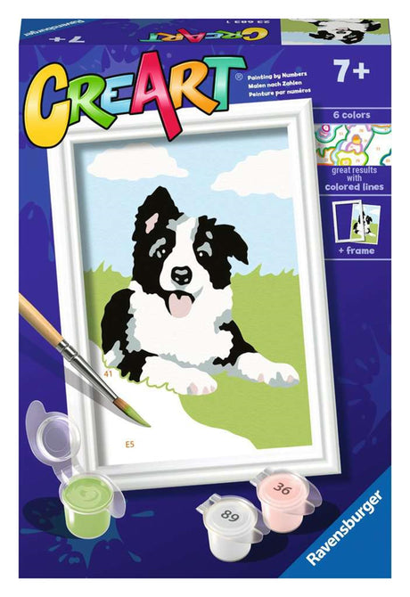 Ravensburger Creart maleri på nummer Border Collie