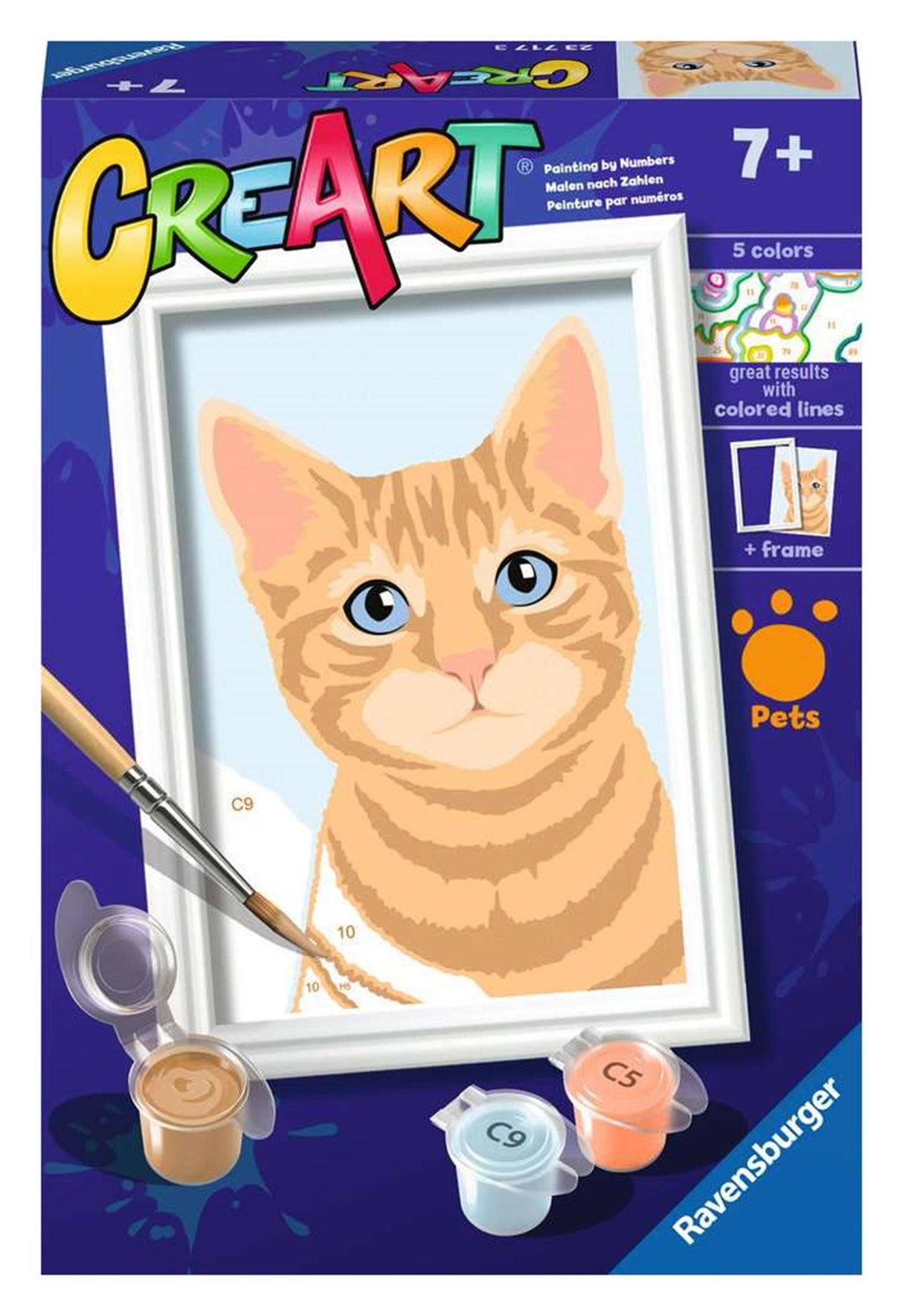 Ravensburger creart maling efter nummer rød tomcat