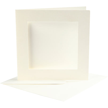 Creativ virksomhed https: www.cchobby.nl passepartout-cards-size-card-12-5x12-5-cm-size-envelope-13-5x13-5-cm-off-white-10-set-1-doos