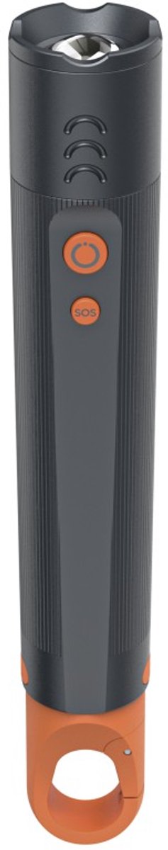 Hama lommelygte - flx600 - 600lm - inkl. 3x AAA batterier - aluminium - 4 positioner + SOS - zoom - karabinhage - sort