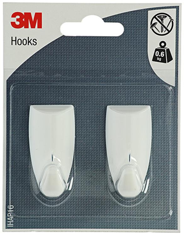 3m 1052437 - plastkrog design hvid medium | 1 stk