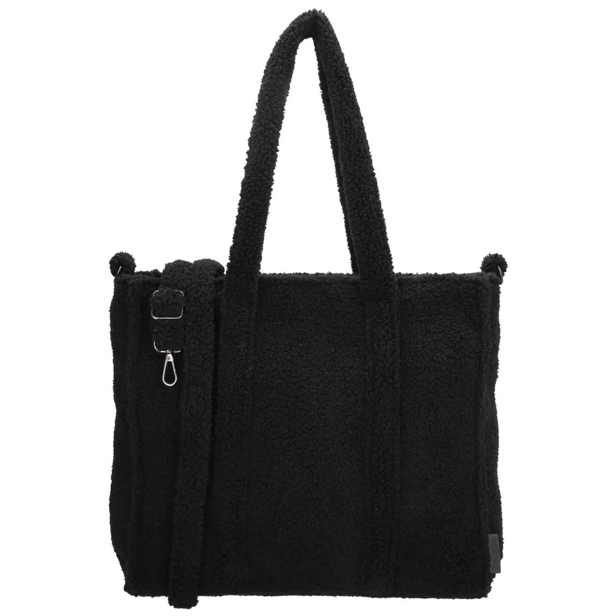 Beagles fluffy teddy skuldertaske 37x31x14cm lugo sort